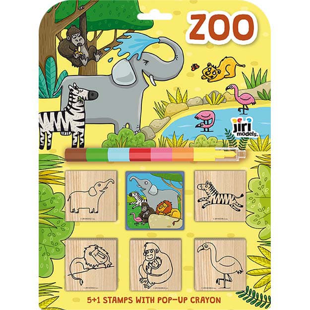 Razítka 5+1 s voskovkou Zoo