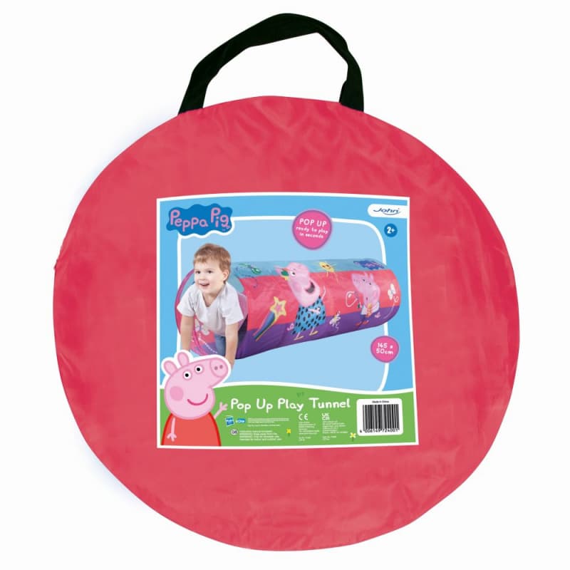 John Pop up tunel Peppa Pig, 145x50 cm