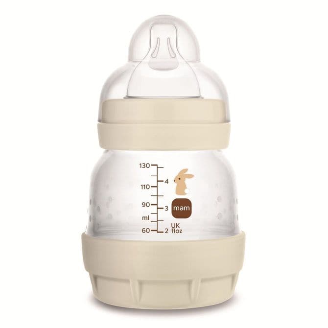 Mam Baby Kojenecká láhev antykoliková Perfect Start 130 ml Grounding in Nature béžová