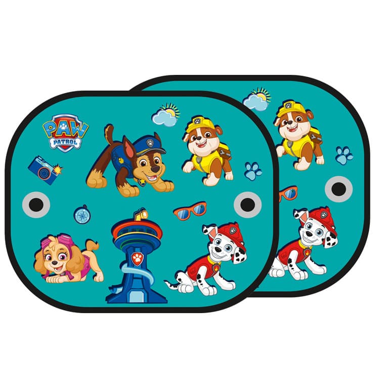 Sluneční clona Paw Patrol 2 ks tyrkysová