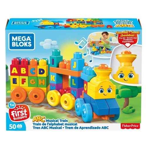 Mega Bloks hudební vláček s písmenky