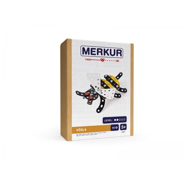Merkur Stavebnice včela 55 ks v krabici 13x18x5 cm
