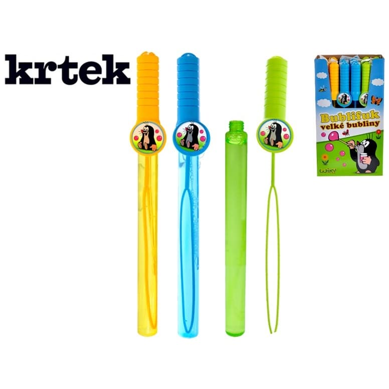 Krtečkův bublifuk trubice 38cm 120ml 3barvy 24ks v DBX