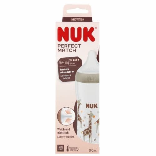 Nuk Kojenecká láhev perfect 360 ml žirafa