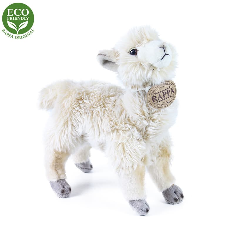 Rappa Plyšová lama Alpaka stojící, 23 cm, ECO-FRIENDLY