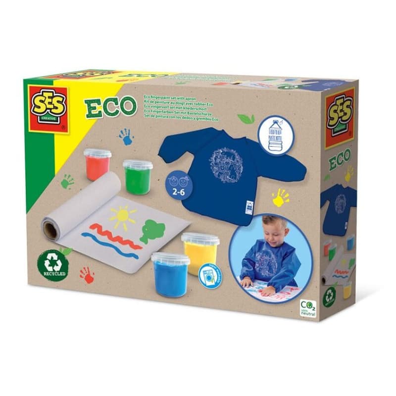 Ses Eko barvy malování prsty+far