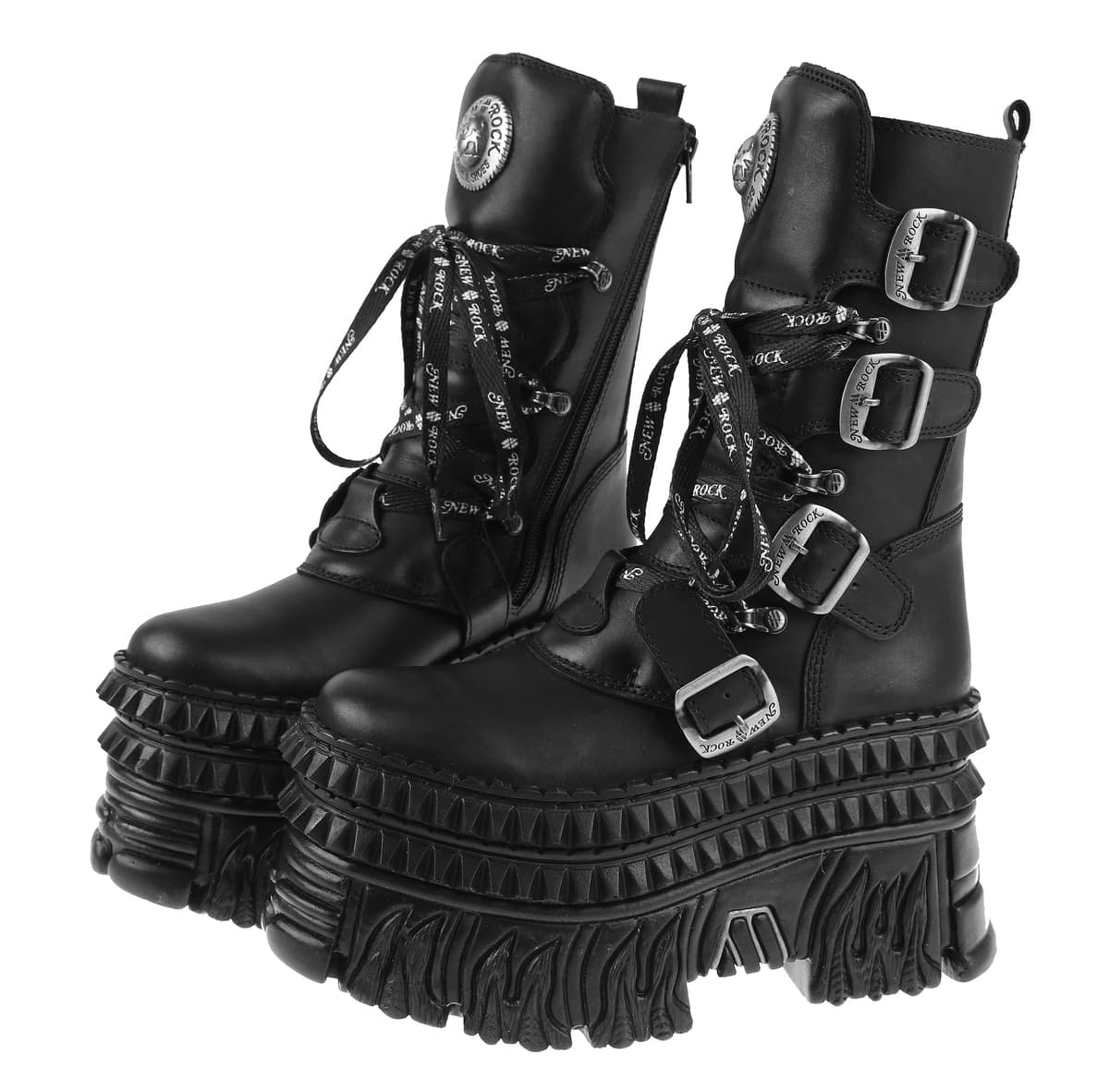 boty NEW ROCK - CRUST NEGRO, FIRE CASCO NEGRO 37