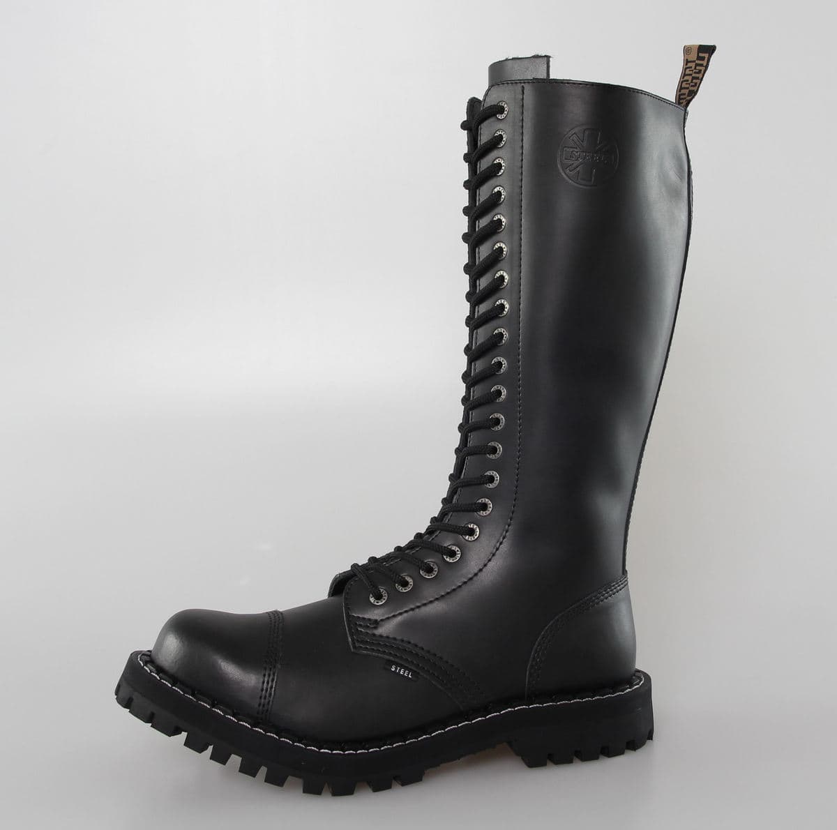 boty kožené dámské - - STEEL - 139/140-Black 45