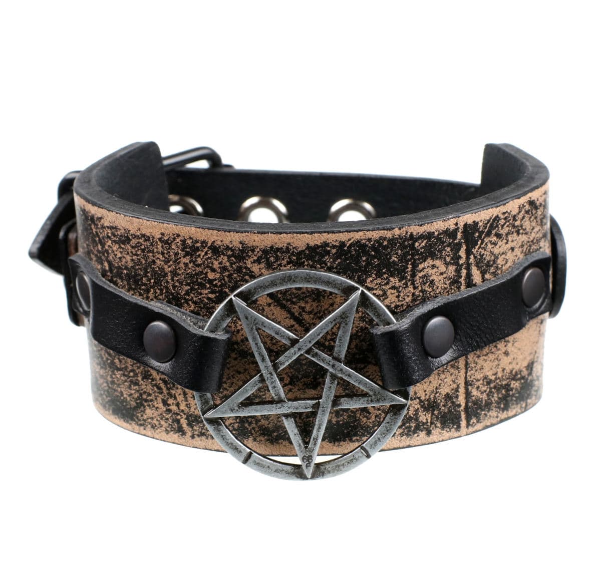 náramek Pentagram - brown