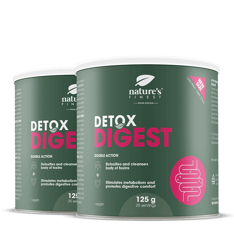Nature's Finest Detox Digest | podpora trávení a jaternímu detoxu | chlorella, ostropestřec, artyčok + kurkuma pro lehčí pocit