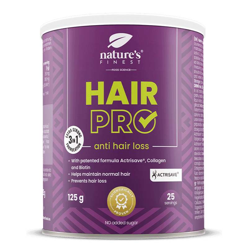 Nature's Finest Hair Pro | pokročilá podpora síly a hustoty vlasů | Actrisave, kolagen + biotin pro plnější a zdravější vlasy