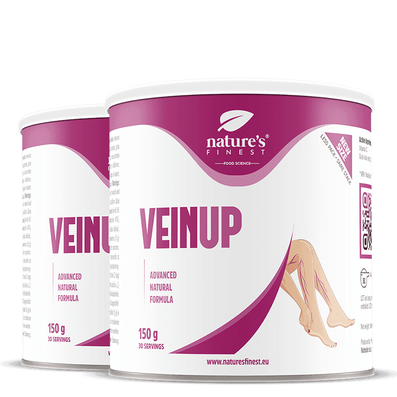 Nature's Finest VEIN UP | podpora komfortu nohou, cirkulaci a zdraví žil | gotu kola + vitamin C | pomoc při těžkých a oteklých nohách