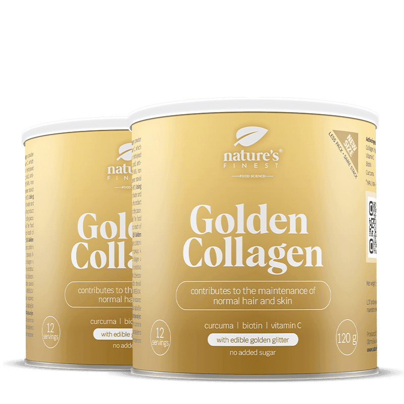 Nature's Finest Golden Collagen | kolagenní doplněk nápoj | hydrolyzovaný kolagen, vitamín C, biotin + kurkuma