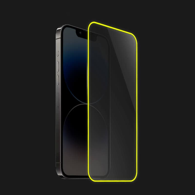 3x 3D Ochranné tvrzené sklo se svítícím rámečkem pro Xiaomi Redmi Note 11S 4G - Žlutá - 2+1 zdarma