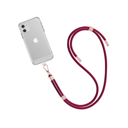 Winner WG Crossbody lace strap/transparent/burgundy, 13728