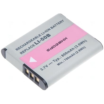 Baterie T6 Power pro Li-50B, D-Li92, DB-100, VW-VBX090, NP-150, LB-050, LB-052, 730mAh, 2,7Wh, DCOL0009