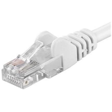 PREMIUMCORD Patch kabel UTP RJ45-RJ45 level 5e 5m bílá, sputp050W