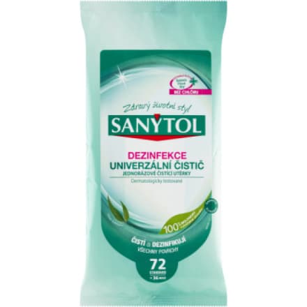 AC Marca Sanytol Dezinfekce Maxi jednorázové čistící utěrky, 36 ks