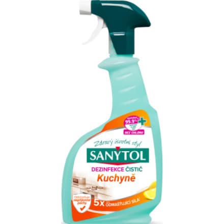 AC Marca Sanytol dezinfekční odmašťující čistič na kuchyně, 500 ml