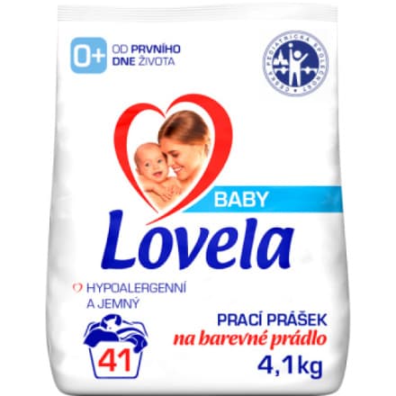 Reckitt Benckiser Lovela Baby prášek na praní na barevné prádlo 4,1 kg 41 PD