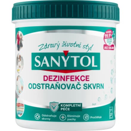 AC Marca Sanytol dezinfekční odstraňovač skvrn na barevné prádlo, 450 g
