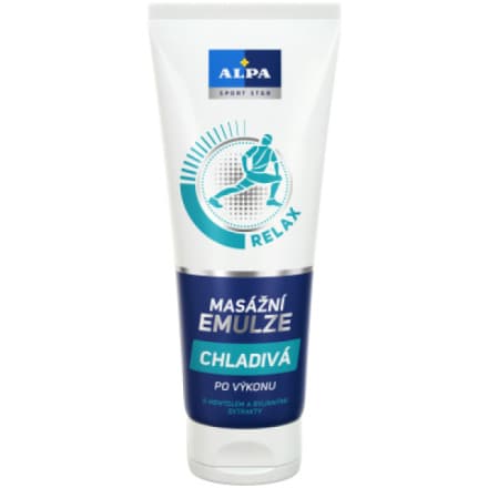 Alpa Sport Star Relax chladivá masážní emulze po výkonu, 210 ml
