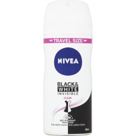 Nivea Black & White Invisible Clear antiperspirant, deospray  100 ml