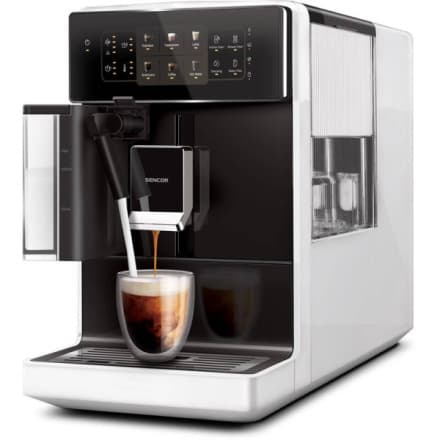Automatický kávovar Sencor SES 9301WH bílý  +DÁREK