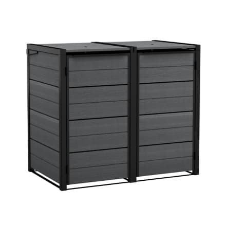 Zahradní box Keter Hide Away na popelnice 2 x 240 l šedý, 261887