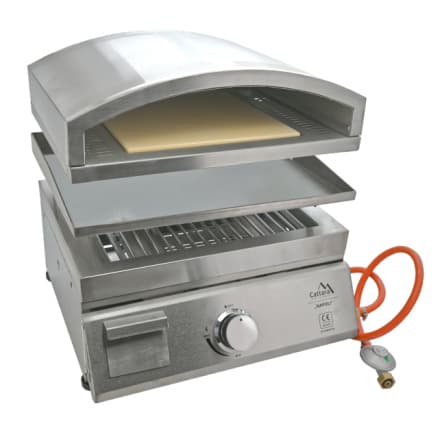 Cattara Gril plynový NAPOLI stolní + pizza pec + grilovací deska, 14101