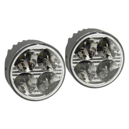 Compass Světla denního svícení 4 HIGH POWER LED 12V/24V (kulatá 70 mm), 33551