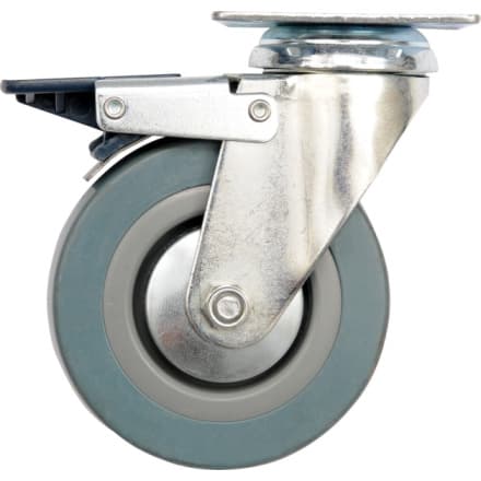 Vorel Kolečko otočné, gumové s brzdou 20kg 50/16/72mm, TO-87381