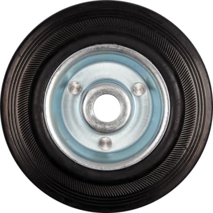 Vorel Kolečko gumové černé 100kg  125/33mm prům.15x40mm, TO-87453