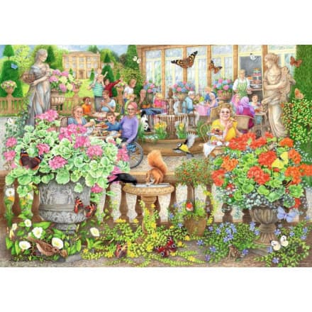 RAVENSBURGER Puzzle Cosy Café Collection č.2: Kavárna v oranžerii 1000 dílků 157929