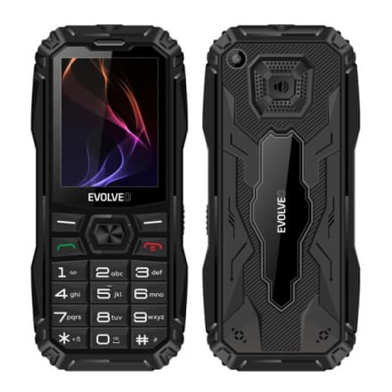 EVOLVEO MaxPhone A1, tlačítkový Dual SIM telefon, černý, MP-A1-BK