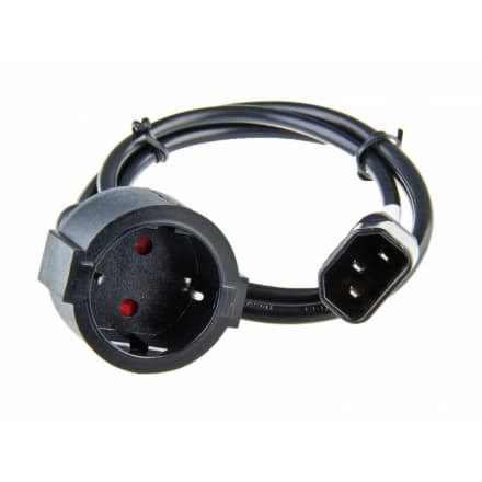 AVACOM Síťový kabel pro výstup UPS - redukce PC konektor, NKUP-230V-SCH2