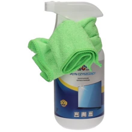 TB Clean čistící sada pro TV, 500 ml, ABTBCLLCDTV500M (500 ml kapaliny s praktickým rozprašovačem a tělového hadříku z mikrovlákna o