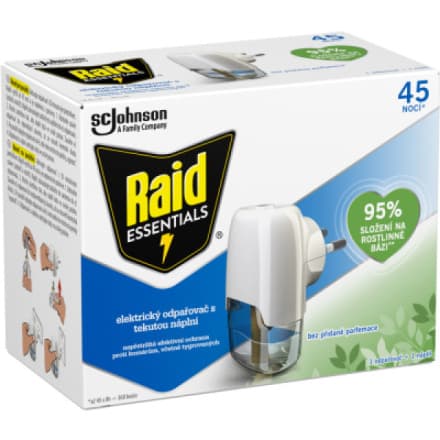 Nohel Garden Raid Essentials elektrický odpařovač s náplní, 27 ml, 45 nocí