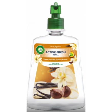 Reckitt Benckiser Air Wick Active Fresh vanilka a bambucké máslo náhradní náplň do difuzéru 228 ml