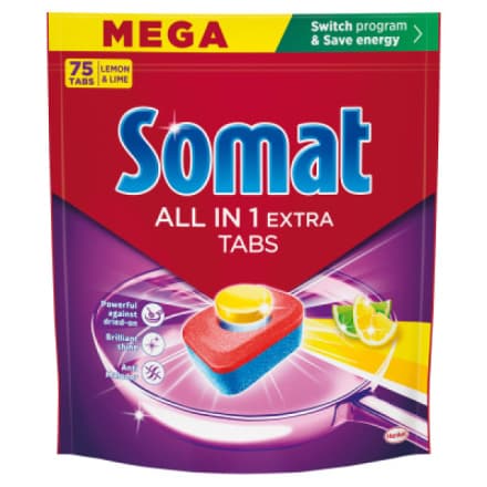 Henkel Somat tablety do myčky All in 1 Extra Lemon & Lime, 75 ks