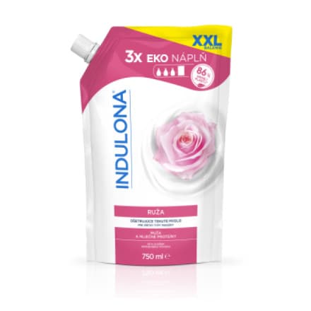 Sarantis Indulona tekuté mýdlo Růže náhradní náplň, 750 ml