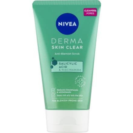 Beiersdorf Nivea Derma Skin Clear Čisticí pleťový peeling, 150 ml