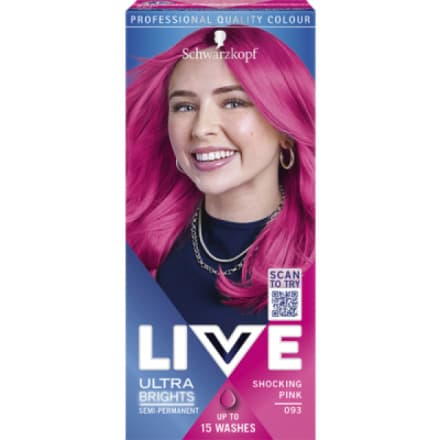 Henkel Schwarzkopf Live Ultra Brights barva na vlasy Party růžová 093