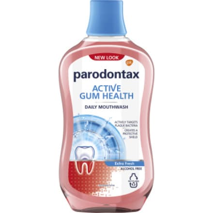 Aquafresh Parodontax ústní voda Active Gum Health Extra Fresh, 500 ml
