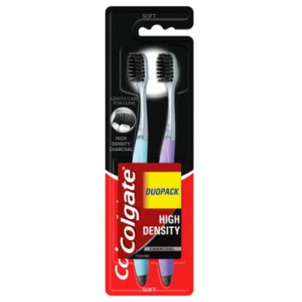 COLGATE - PALMOLIVE Colgate High Density Charcoal zubní kartáček, měkký, 2 ks