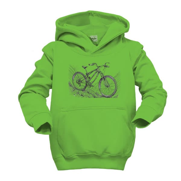 Dětská mikina s kapucí Horské kolo MTB