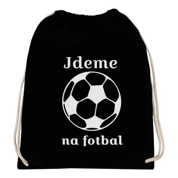 Vak na záda Jdeme na fotbal - černý
