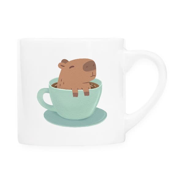 Hrnek espresso (Lungo) Kapybara v hrnku