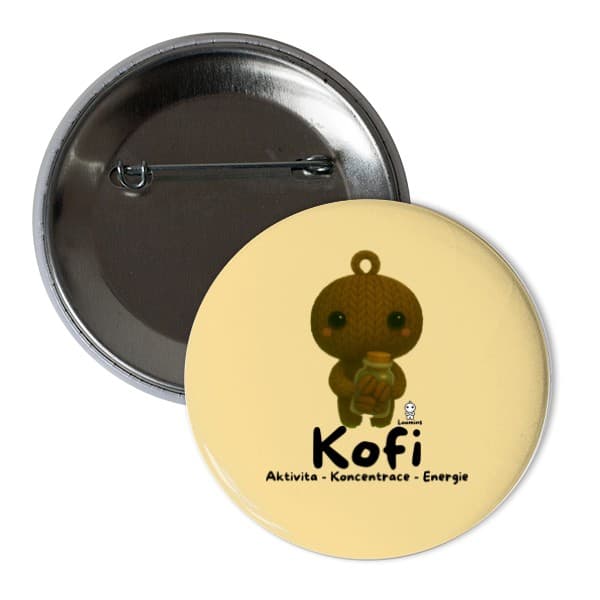 Odznáček Loomins - Kofi - Káva