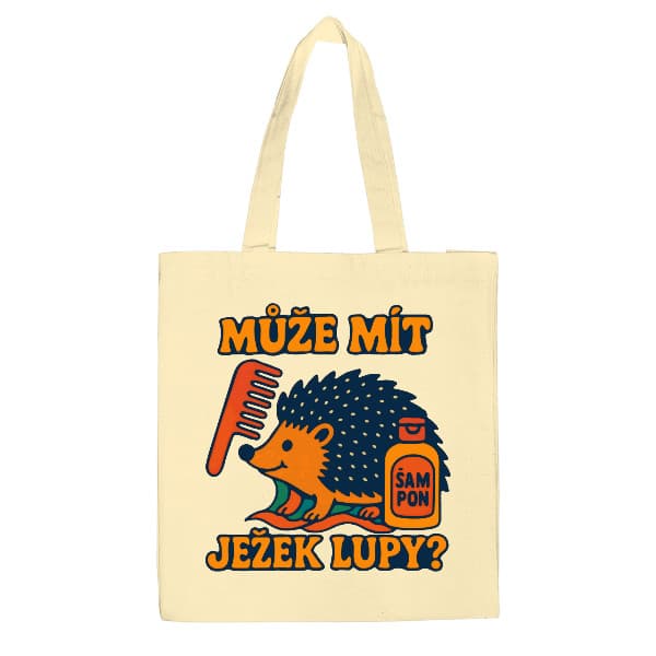 Velká plátěná taška Může mít ježek lupy?